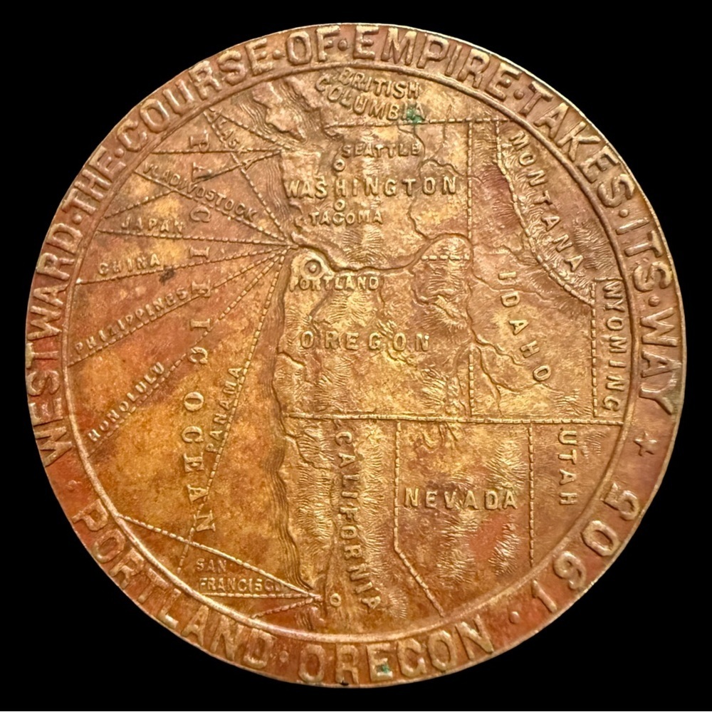 Lewis and Clark Centennial Exposition Souvenir Coin - Picture 2 of 2